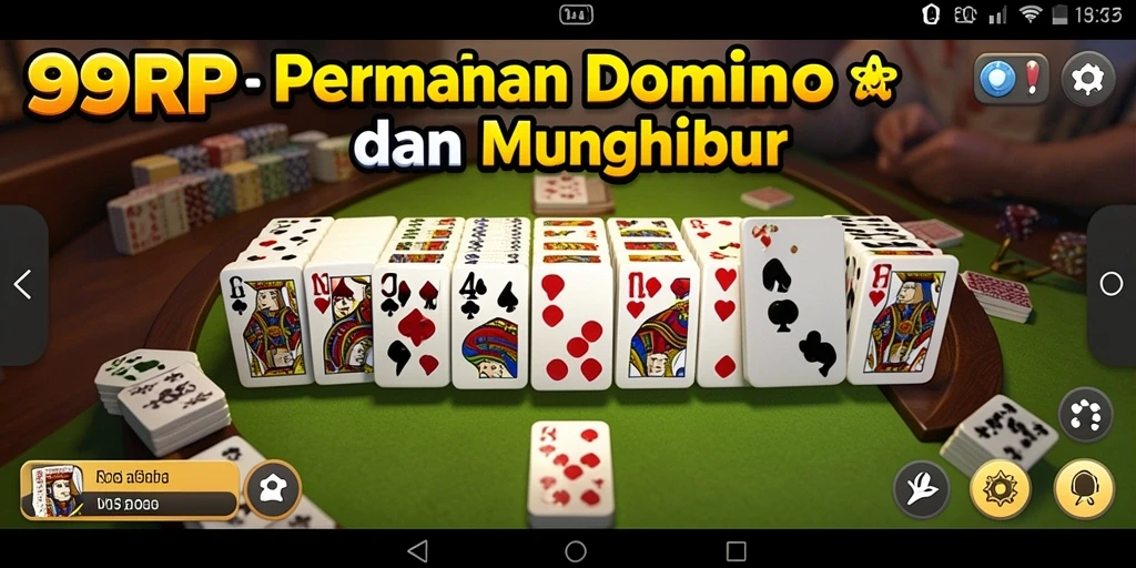 Tampilan gameplay 99RP yang seru dan interaktif dalam permainan Domino.
