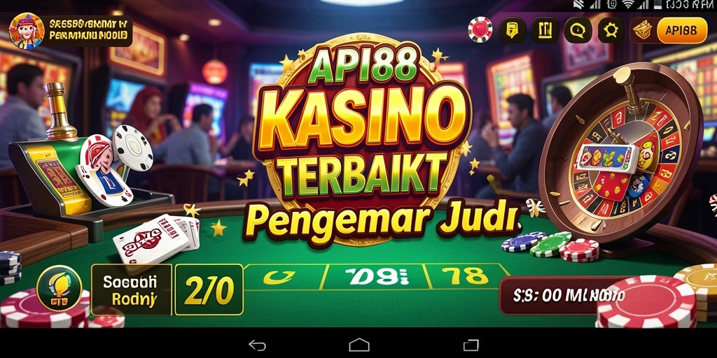 Screenshot gameplay di API88 menunjukkan suasana kasino yang mendebarkan.