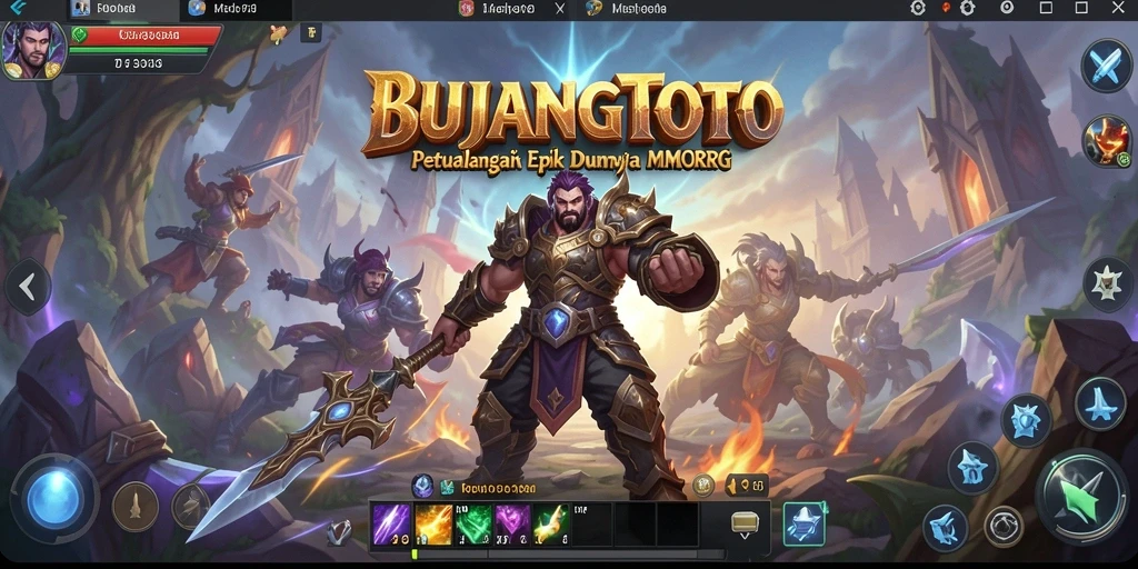Screenshot menampilkan aksi mendebarkan dalam game MMORPG.