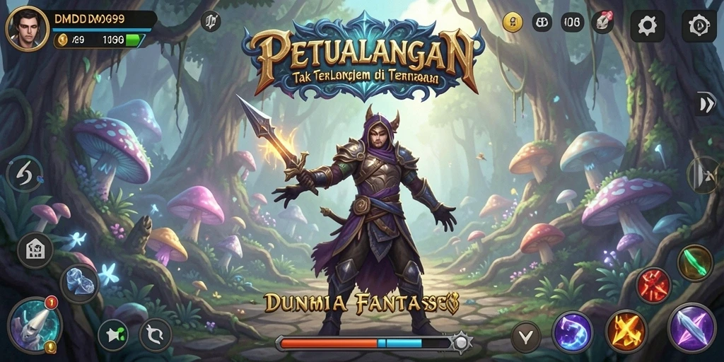 Screenshot gameplay DMD999 menampilkan aksi petualangan yang mendebarkan.