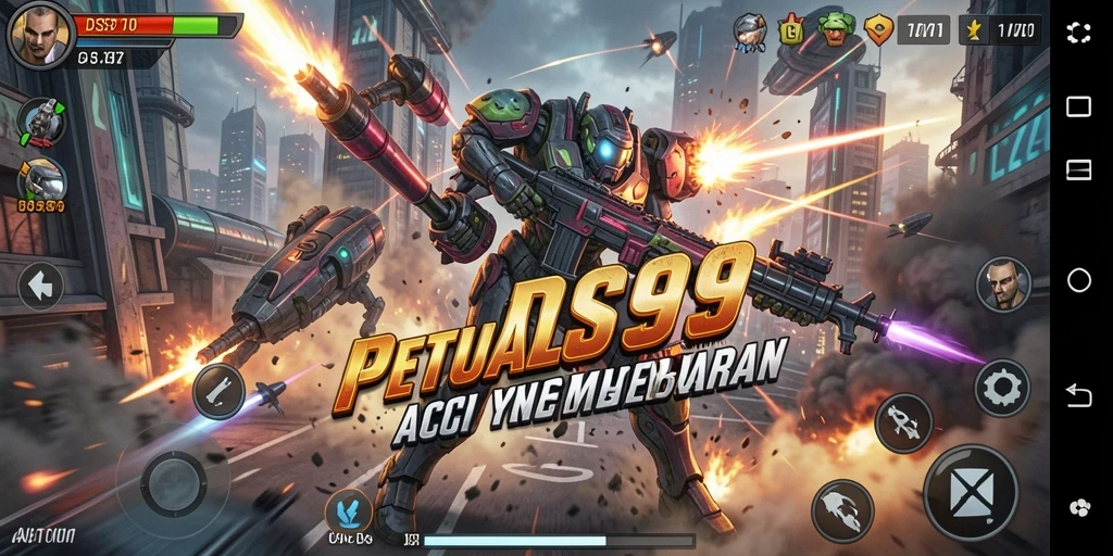 Tampilan gameplay <strong>DS99</strong> yang mendebarkan dan penuh aksi.