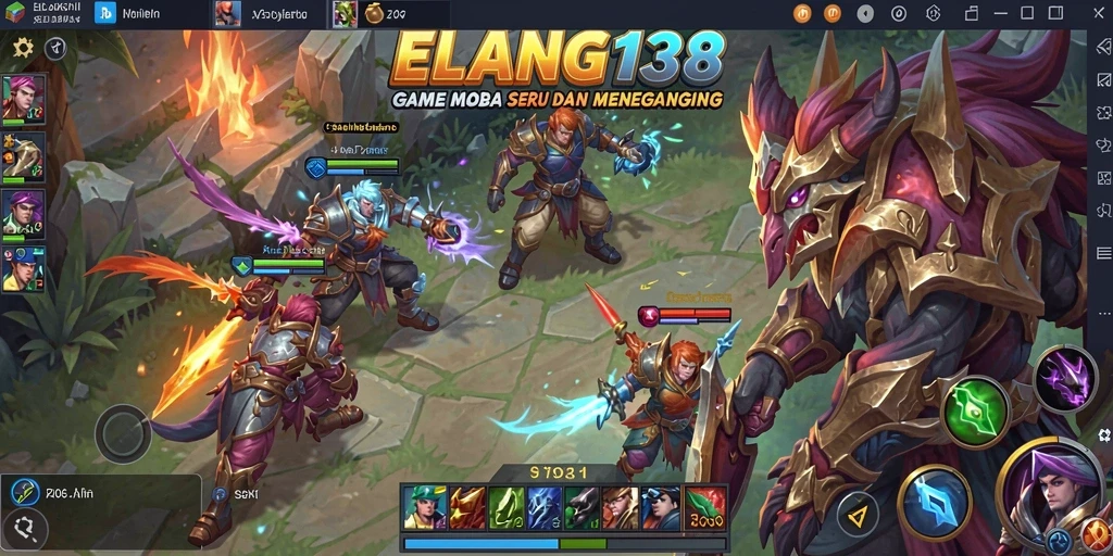 Gameplay menarik dari ELANG138 di medan perang MOBA yang seru.