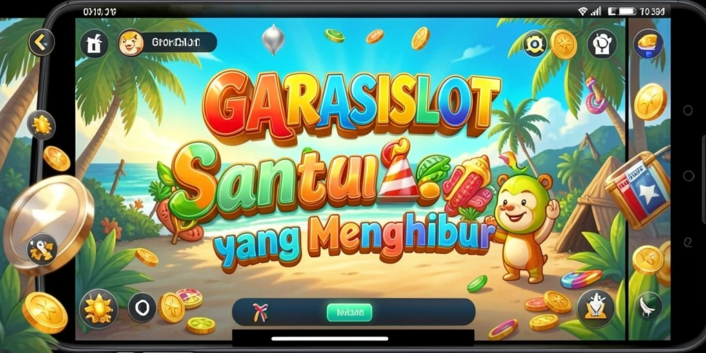 Tampilan gameplay yang menyenangkan dan penuh warna dari GARASISLOT.