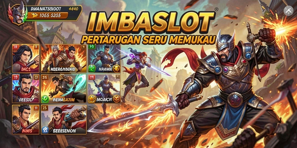 Tangkapan layar menunjukkan aksi mendebarkan di IMBASLOT.
