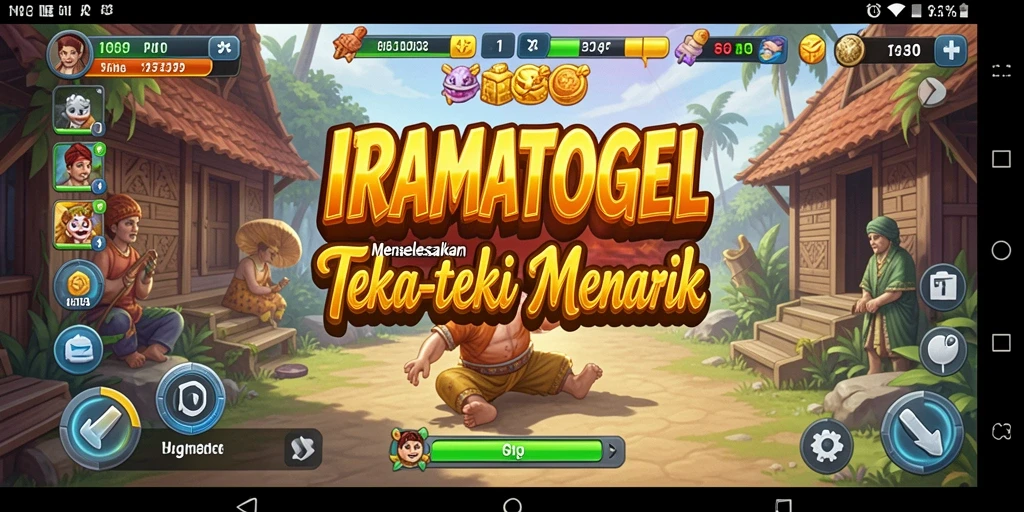 Tangkapan layar dari gameplay menantang IRAMATOGEL.