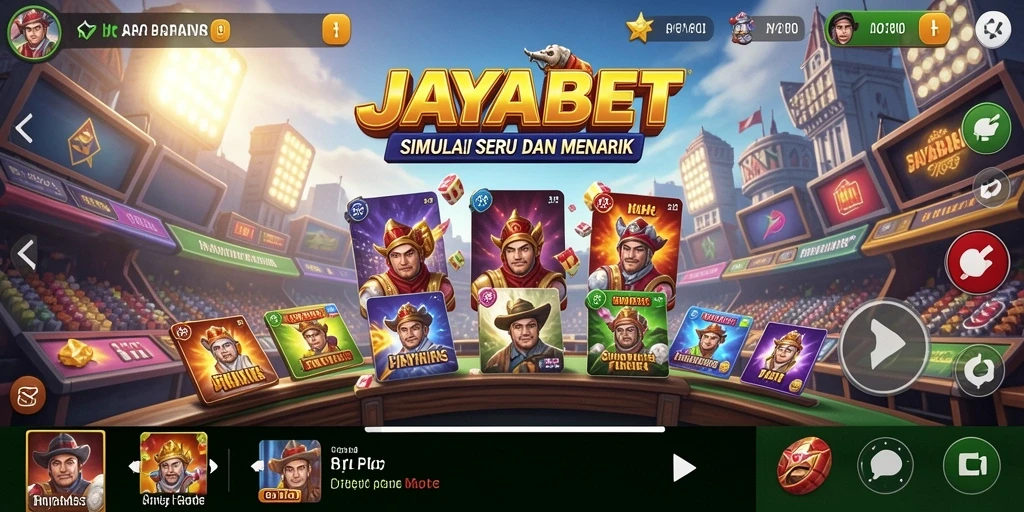 Tampilan menarik dari gameplay JAYABET yang penuh simulasi.