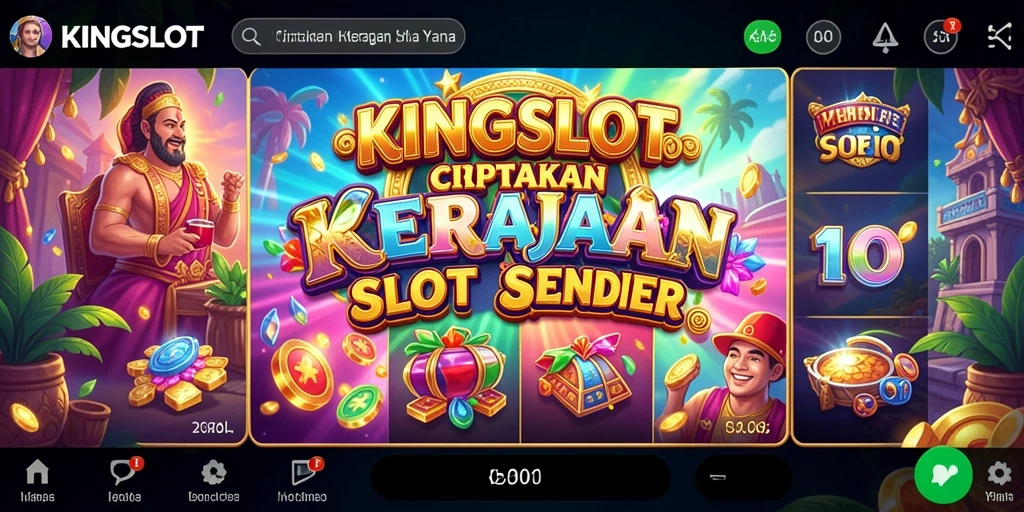 Screenshot gameplay KINGSLOT menampilkan suasana kasino yang seru.