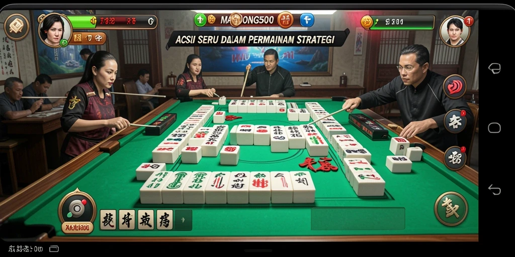 Gameplay seru di MAHJONG500 menantang strategi dan kecepatan.