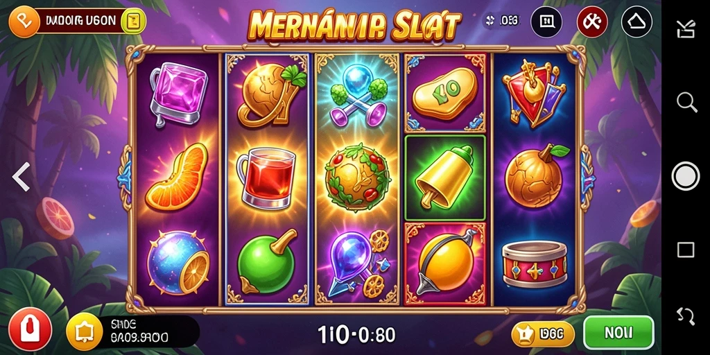 Tampilan gameplay N06 yang menampilkan mesin slot interaktif dan seru.