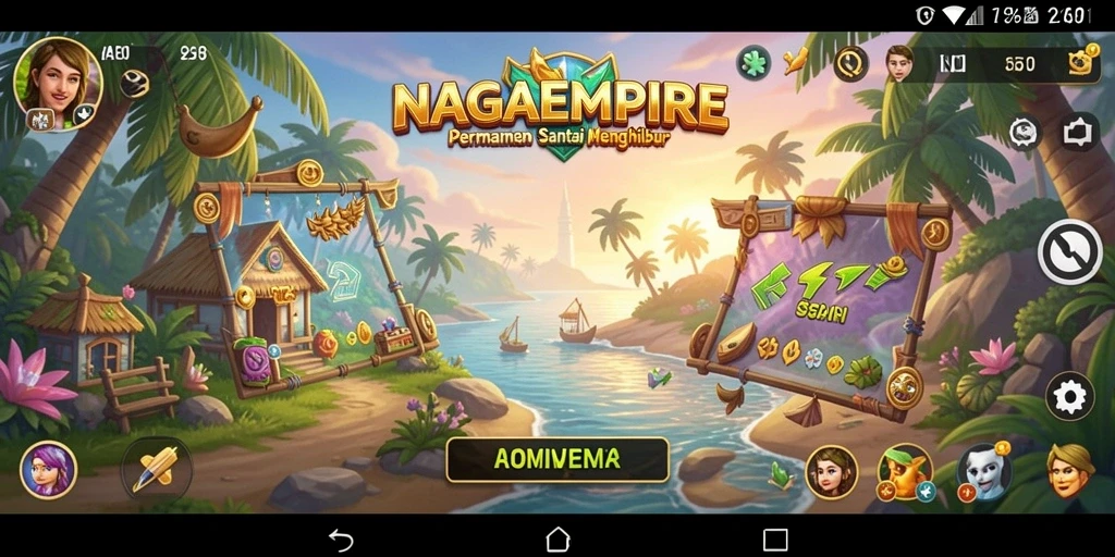 Tampilan gameplay NAGAEMPIRE yang menghibur dan menarik.