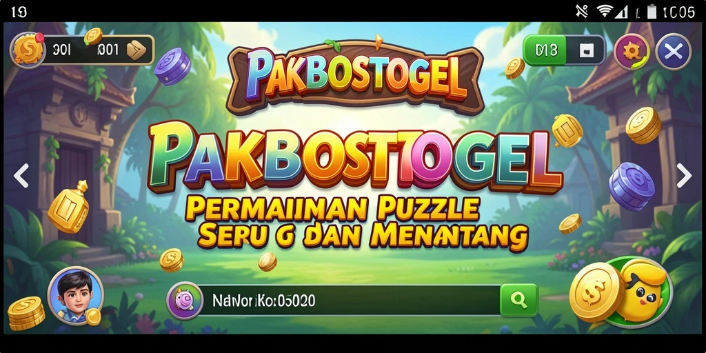 Screenshot gameplay PAKBOSTOGEL menampilkan tantangan puzzle yang menarik.