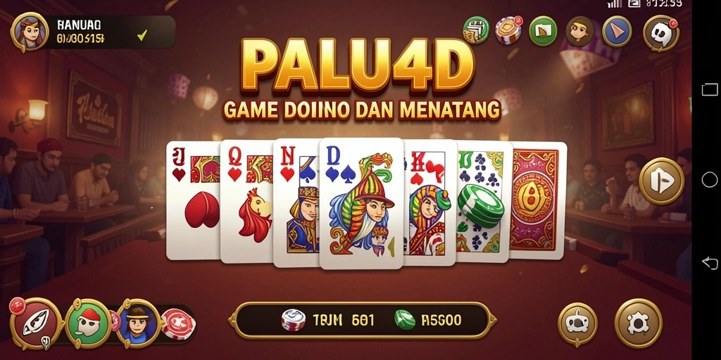 Tampilan gameplay seru di PALU4D saat bermain Domino.