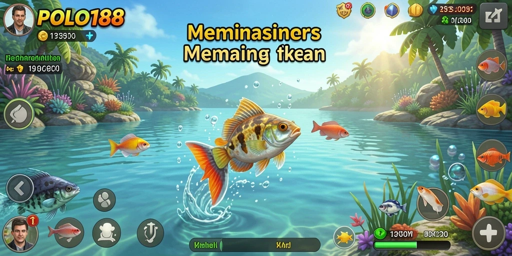 Tampilan permainan POLO188 dengan aksi memancing yang seru.