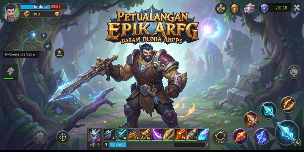 Tampilan menarik dari gameplay ARPG RK55 yang penuh aksi.