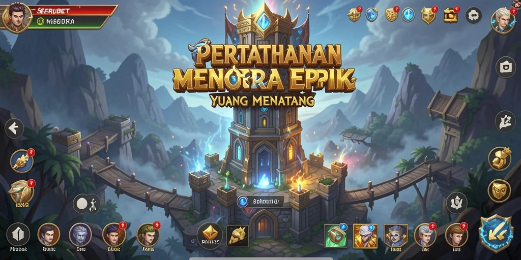 Gameplay SERUBET yang menarik dalam Tower Defense.