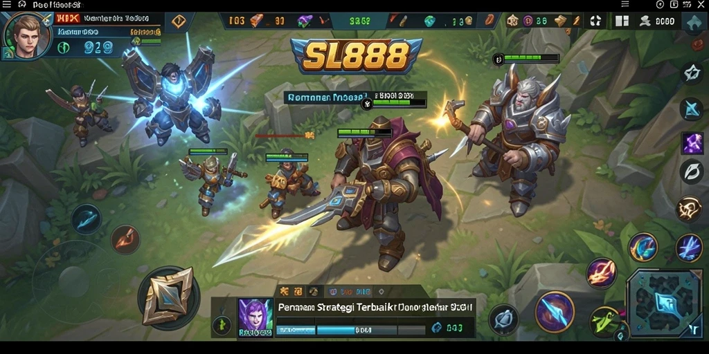 Tampilan gameplay strategis yang mendebarkan di SL888.