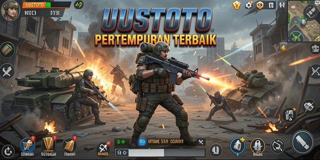 Tangkapan layar dari pertempuran epik UUSTOTO yang intens.