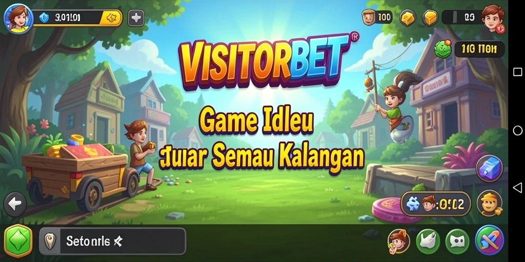 Tampilan gameplay <strong>VISITORBET</strong> dengan elemen Idle yang menarik.