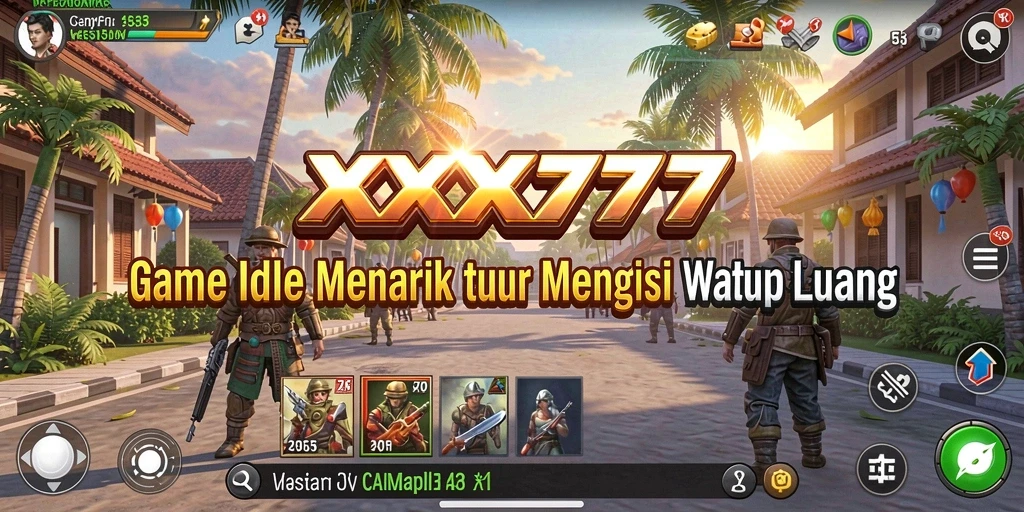 Tampilan screenshot game Idle XXX777 yang mengasyikkan dan penuh warna.